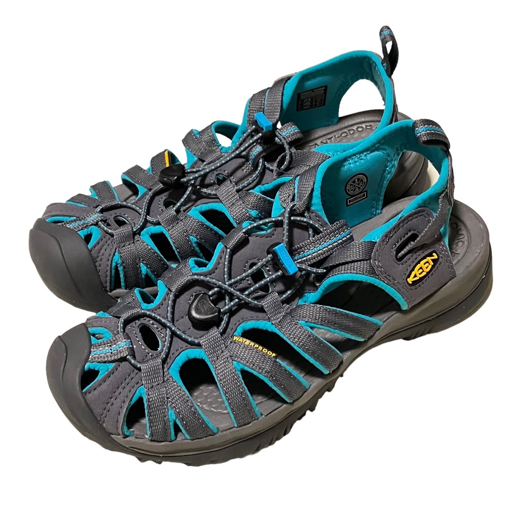 KEEN Women's Gray & Teal Waterproof Sport Sandals